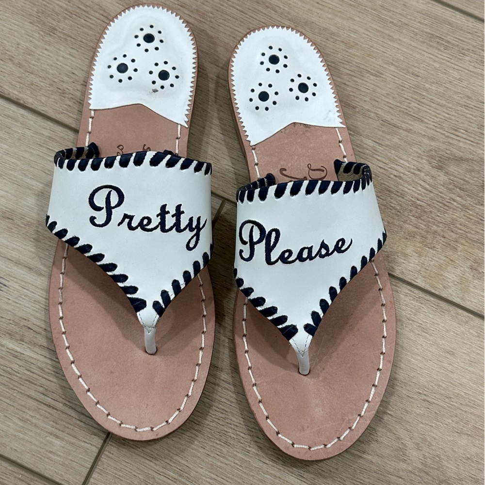 Lightly worn Draper James x Jack Rogers sandal size 7.5 pretty please